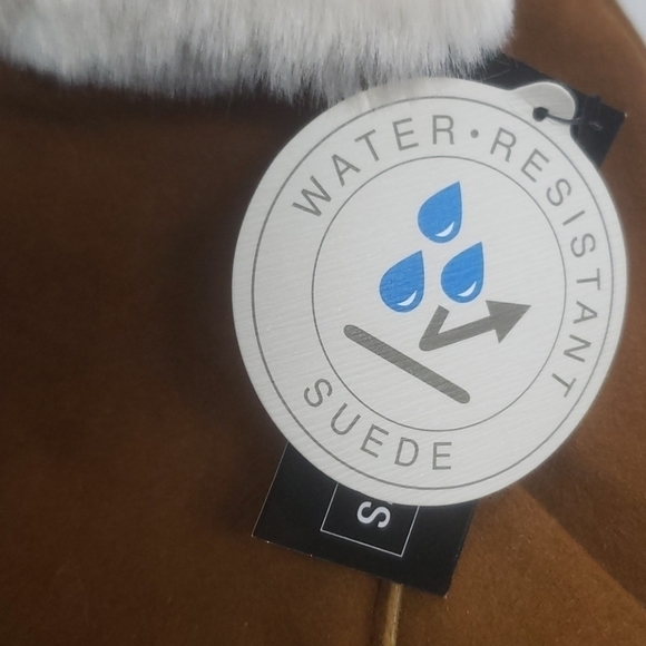 NEW! KOOLABURRA BY UGG Suede Faux Fur Gloves Small. - Picture 7 of 8